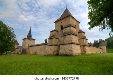 tower monastery sucevita bucovina  romania - Shutterstock ID 1438772798