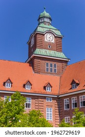 Tower Of The Old Gymnasium School In Flensburg, Germany