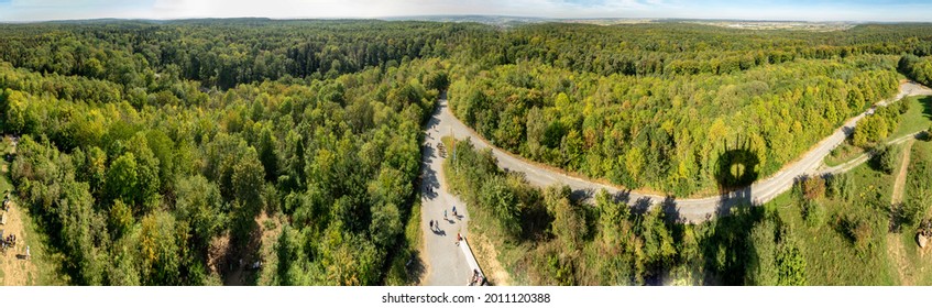 Schönbuch Tower Panorama View With Forest