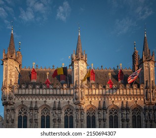 Tower of the Provinciaal Hof on the Market Square in Bruges