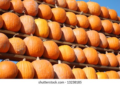 tower of pumpkins