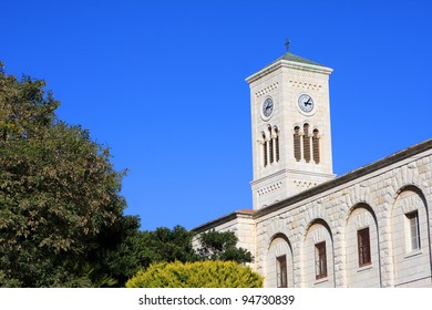 Tower of the St. Joseph's Church in the Old City of Nazareth, Israel