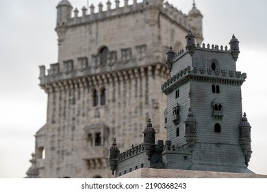 Belém Tower Statue In Lisbon