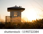 tower at sunset