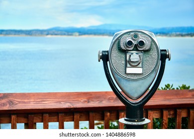 Tower viewer with shore view on the background