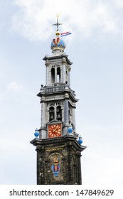 Tower From The Westerkerk In Amsterdam The Netherlands