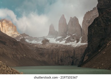 The Towers Of The Cordillera Paine In Torres Del Paine National Park 