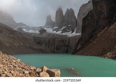 The Towers Of The Cordillera Paine In Torres Del Paine National Park 