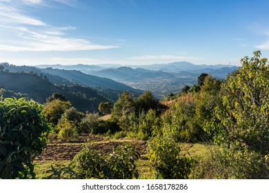 Town Of Angangueo, In Michoacan, Mexico