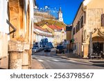 Town of Bruck an der Mur colorful street view, Styria state of Austria