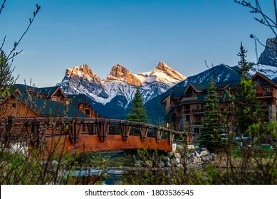 Town Of Canmore In Alberta, Canada