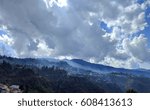 A Town covered with clouds