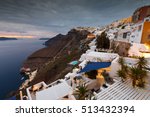 Town of Fira on Santorini island, Greece.