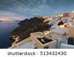 Town of Fira on Santorini island, Greece.