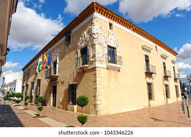 Town Hall Almendralejo Palace Monsalud Almendralejo Stock Photo ...