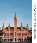 Town hall building in Vienna. Rathaus der Stadt Wien