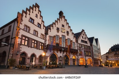 The Town Hall Of Frankfurt Am Main, The Roman, Before Sunrise.