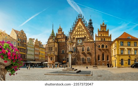 Town Hall on the Market Square, Wroclaw, Poland