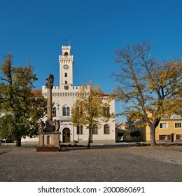 Town hall in Postoloprty town. Czech Republic.