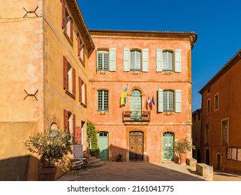 The Town Hall Of Roussillon (Vaucluse), France 