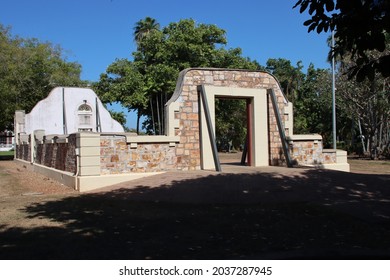 Town Hall Ruins, Darwin, Northern Territory, Australia.