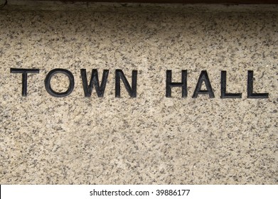 Town Hall Sign