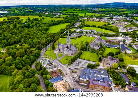 
The Town Killarney in Ireland from above