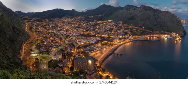 The town of Machico on Madeira Island