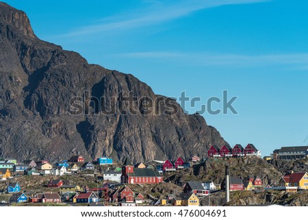 Town of Sisimiut, the second largest settelement (pop. 5,500) in Greenland