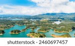 Guatapé, town of sockets and colors, mountains and landscapes, waters of the guatape reservoir