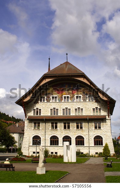 Townhall Le Locle Switzerland Unesco Stock Photo Edit Now