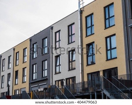 Similar – Yellow houses Architecture