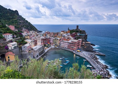 Townscape of fishing village Vernazza, UNESCO World Heritage Site, Cinque Terre, Rivera di Levante, Province of La Spezia, Liguria, Italy - Shutterstock ID 1778238155