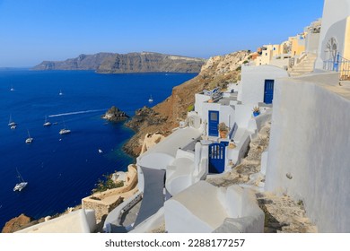 Townscape of Oia in Santorini Island, Greece. - Shutterstock ID 2288177257