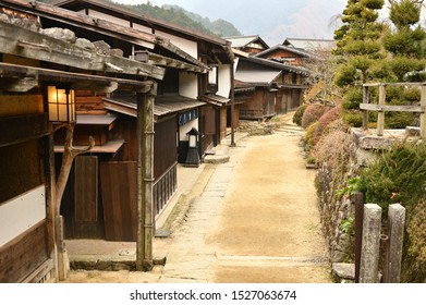 Townscape Of Post Town In The Edo Period