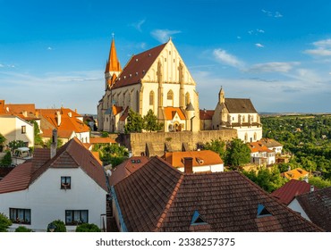 Townscape of Znojmo, a popular tourist destination in South Moravia, Czech Republic