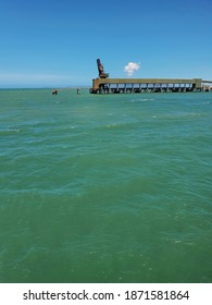 TOWNSVILLE, AUSTRALIA - December 4, 2020. View Of Townsville Port From Vehicle Barge To Magnetic Island.  Magnetic Island Is 8kms From Townsville. 