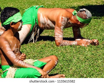 TOWNSVILLE, AUSTRALIA - July 13, 2018. NAIDOC Week Is A Celebration Of Significant Reconciliation And Closing The Gap Process Between Indigenous And Non Indigenous People By Promoting Understanding, A