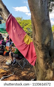 TOWNSVILLE, AUSTRALIA - July 13, 2018. NAIDOC Week Is A Celebration Of Significant Reconciliation And Closing The Gap Process Between Indigenous And Non Indigenous People By Promoting Understanding, A