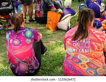 TOWNSVILLE, AUSTRALIA - July 13, 2018. NAIDOC Week Is A Celebration Of Significant Reconciliation And Closing The Gap Process Between Indigenous And Non Indigenous People By Promoting Understanding, A