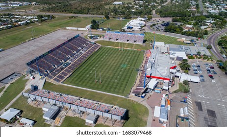 Townsville, Queensland / Australia - 08 June 2017: 1300 Smiles Stadium, Former Home Of The North Queensland Cowboy