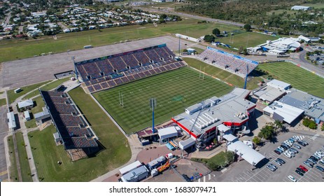 Townsville, Queensland / Australia - 08 June 2017: 1300 Smiles Stadium, Former Home Of The North Queensland Cowboy