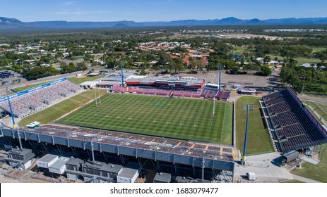 Townsville, Queensland / Australia - 08 June 2017: 1300 Smiles Stadium, Former Home Of The North Queensland Cowboy