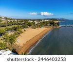 Townsville, Queensland, Australia: Aerial view of the Strand beach and park in Townsville.