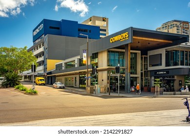 Townsville, Queensland, Australia - May 17, 2021: Cowboys Leagues Club Building