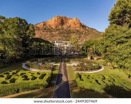 Townsville, Queensland, Australia: Queens Gardens with Castle Hill in the background