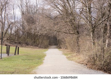 Towpath Trail In Wildwood Park, Harrisburg, PA During Early April