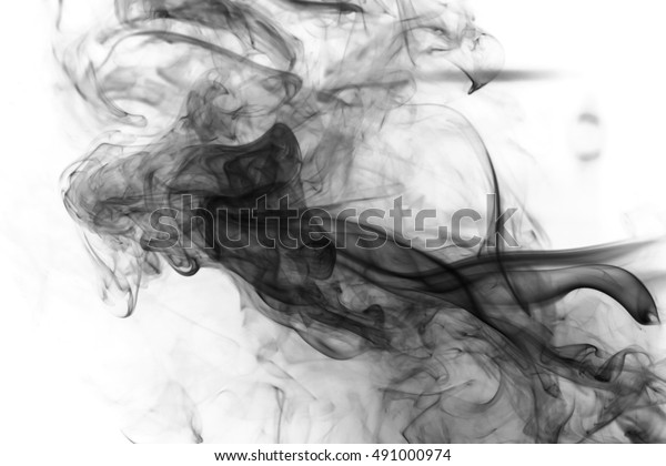 Foto Stok Toxic Fumes Movement On White Background (Edit Sekarang) 49100097...