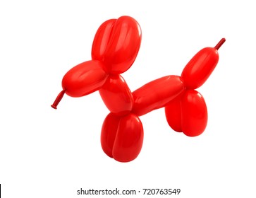 Toy of balloons isolated on white background