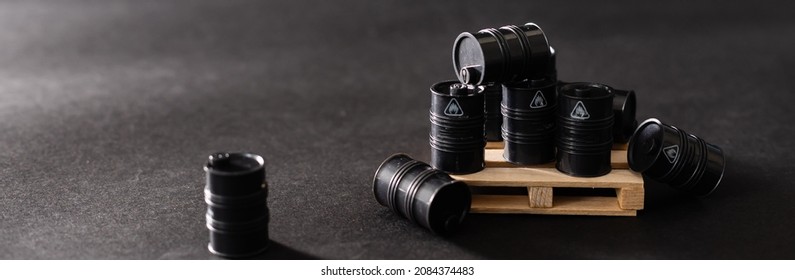 Toy Barrels, Oil Barrel Mockup.